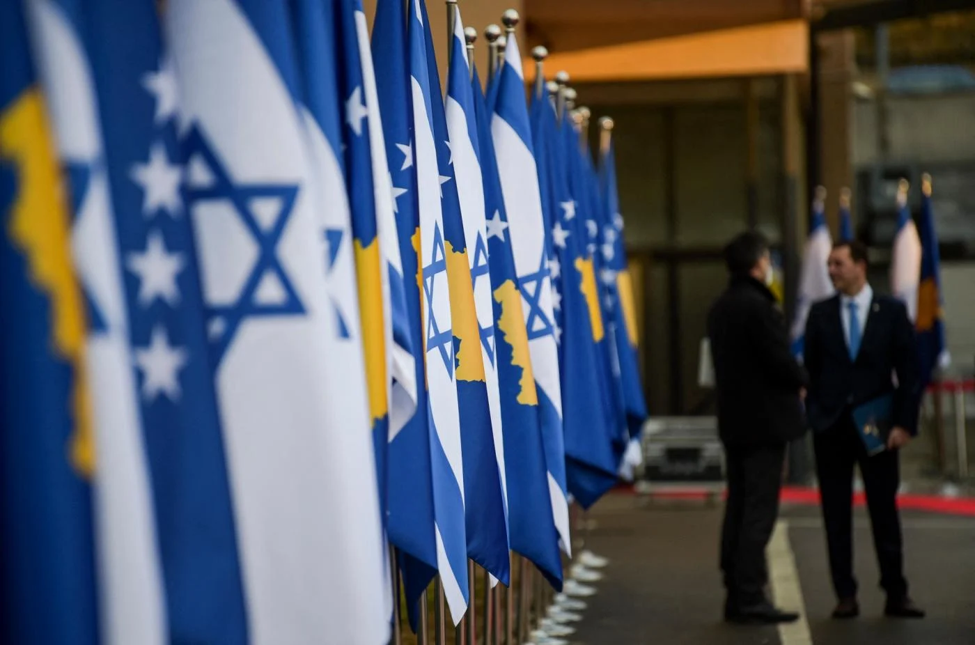 Israel Kosovo flags 2021 afp 1