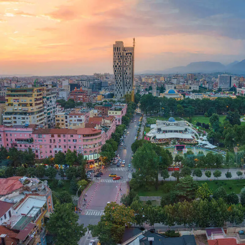 Aerial View Of Tirana Albania Balkan Peninsula In Southeastern Europe.jpg