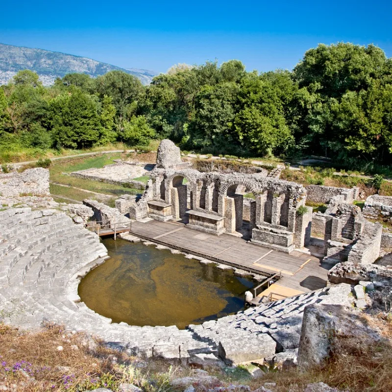 Greek Amphitheatre In Butrint Albania.jpg