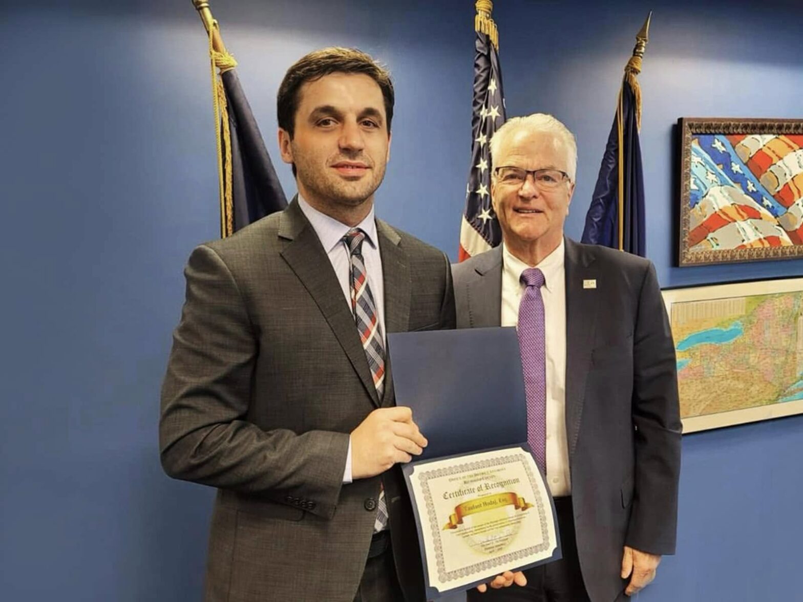 Albanian Lawyer Honored by New York State Assembly for Justice and Diplomacy Work 1 489374516 10171170518240125 3904475857976314970 n